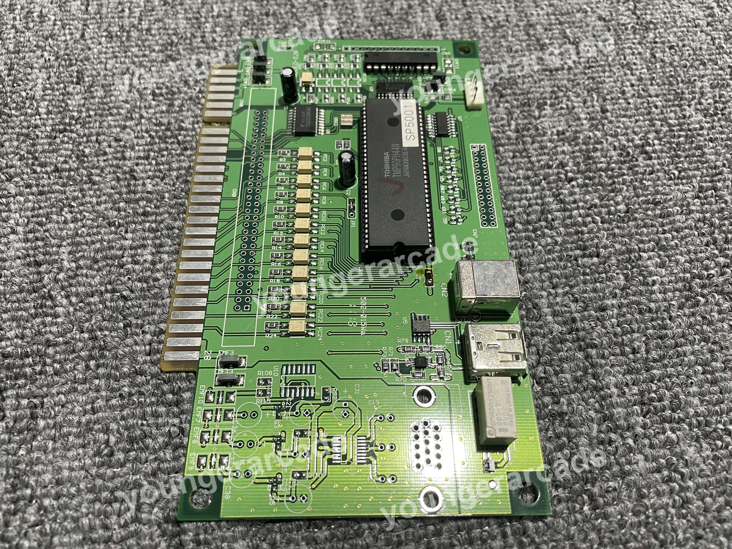 One Player Jamma PCB IO 6 Buttons Board for Street Fighter Serial Tested Working