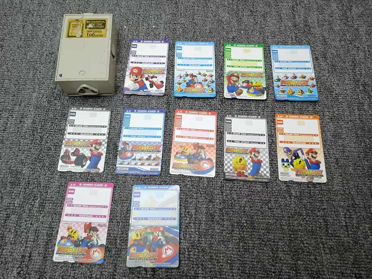 Used Namco Mario Kart Arcade Game Card