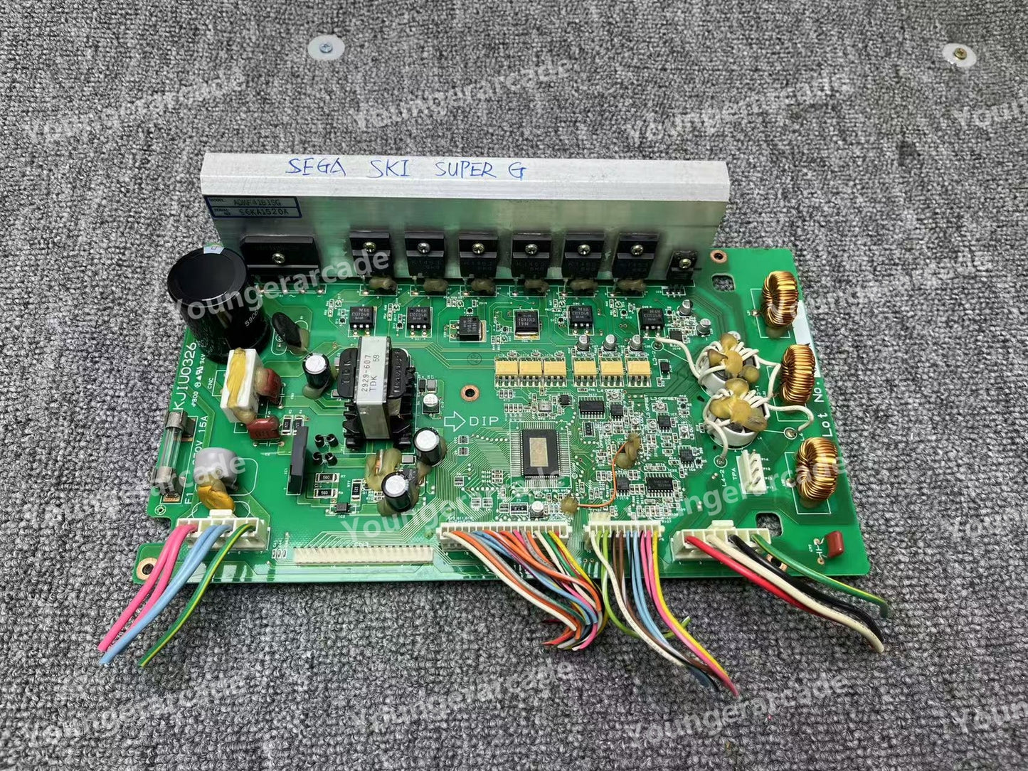 Used Sega Model 2C CRX Sega Ski Super G Moto Drive Board Tested Working