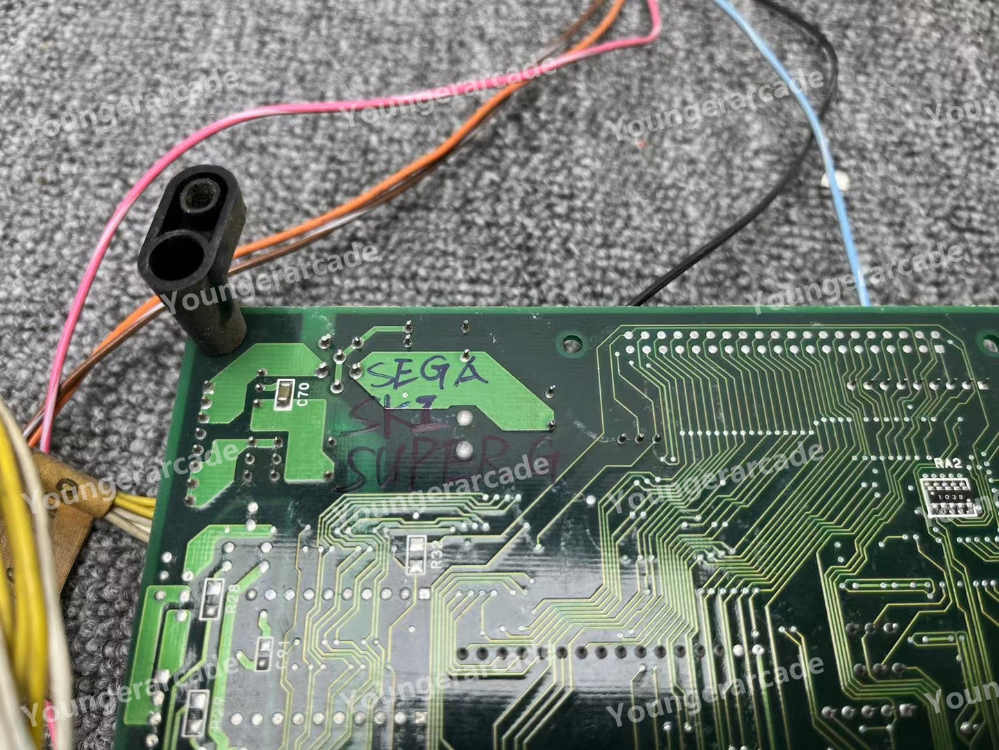 Used Sega Model 2C CRX Sega Ski Super G 838-12864 Board Tested Working