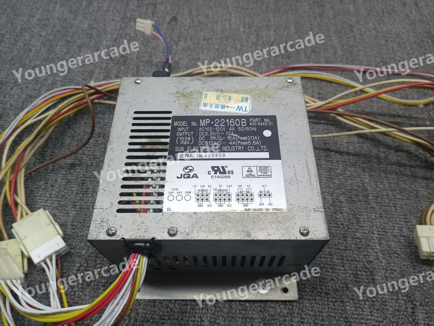 Used Sega Naomi MP-22160B Power Supply Arcade Part Tested Working