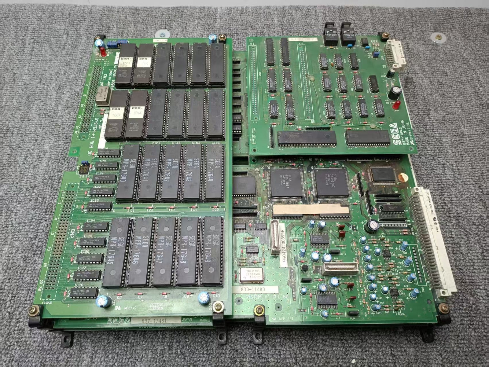 Used Sega H1 Super Scaler Cool Riders Arcade Game Motherboard Tested Not Working