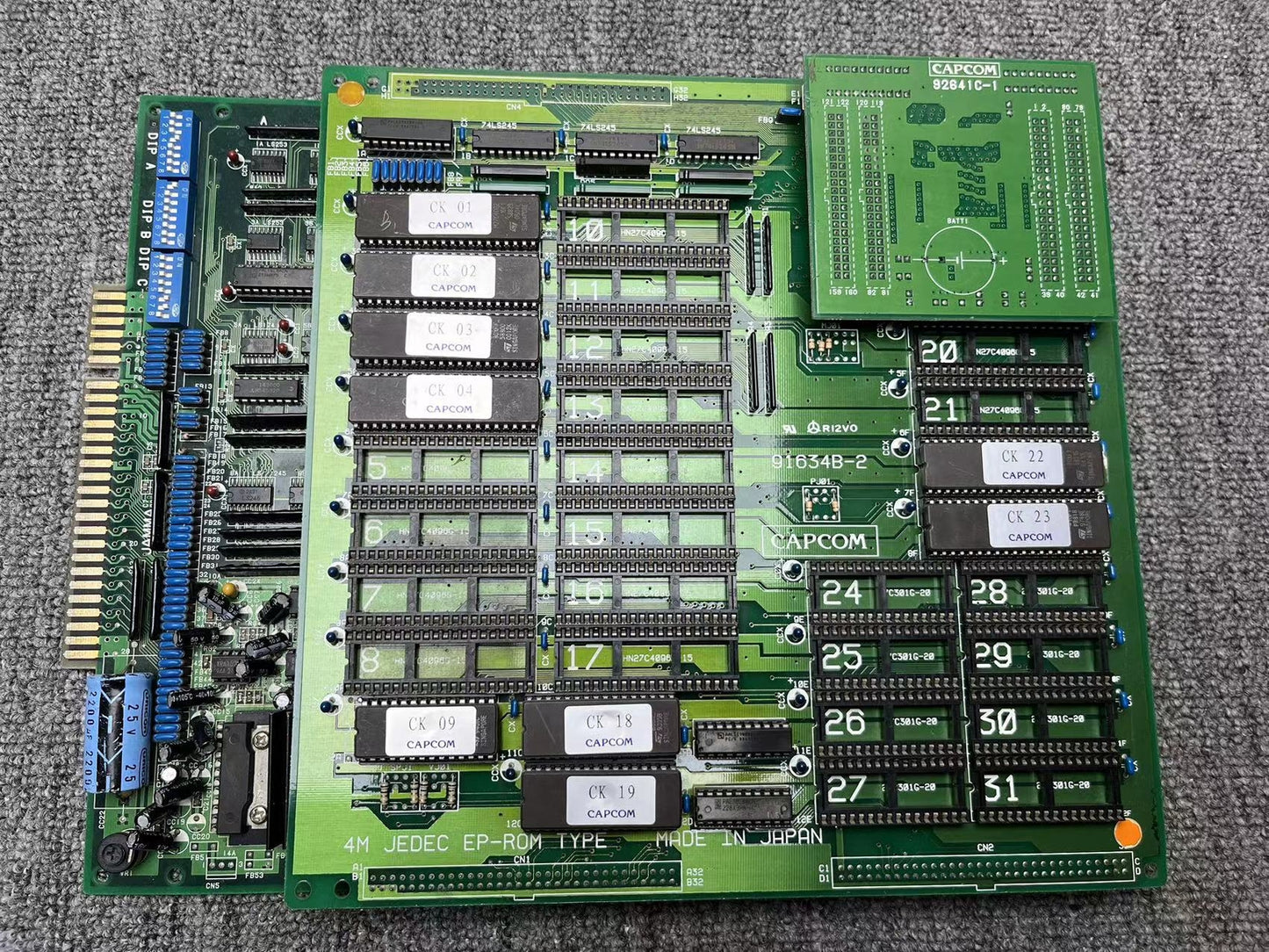 Used Capcom CPS1 Mega Twins Board Arcade Game PCB Tested Working