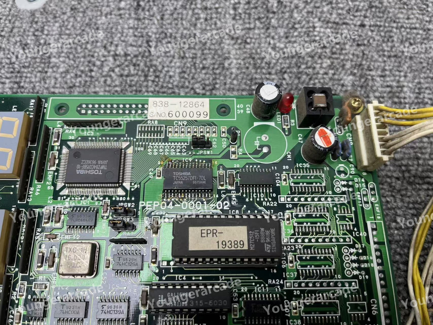 Used Sega Model 2C CRX Sega Ski Super G 838-12864 Board Tested Working