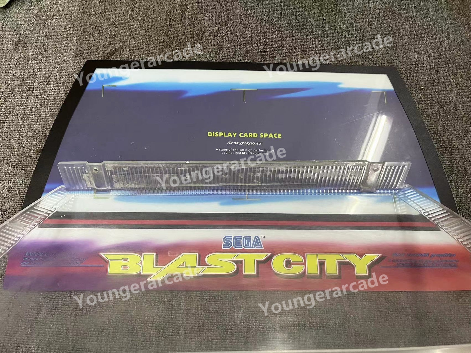 Used Sega Blast City Cabinet Topper Arcade Game Machine Part