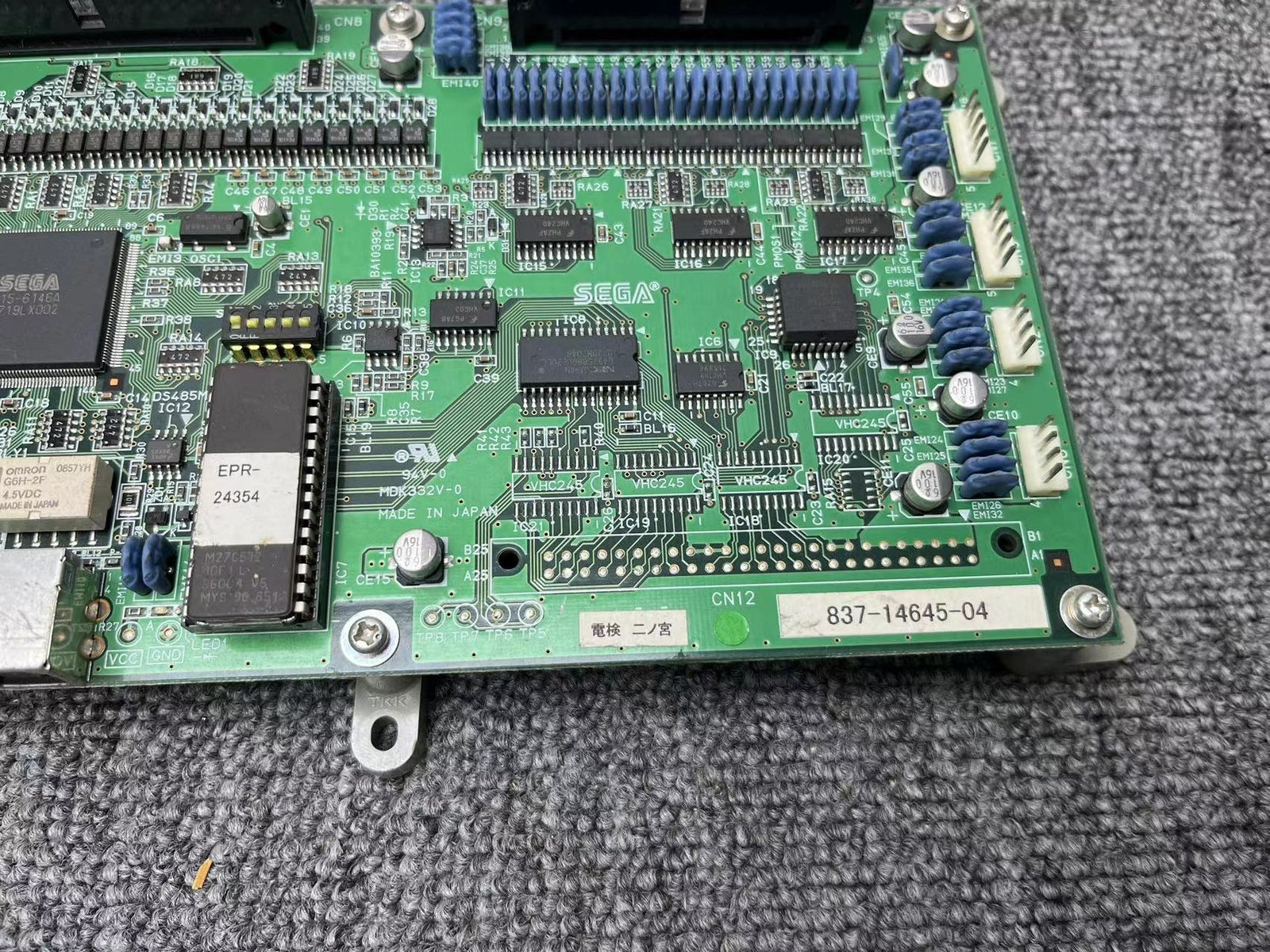 Used Sega JVS Type 2 837-14645-04 Arcade Game IO Board PCB Tested Working