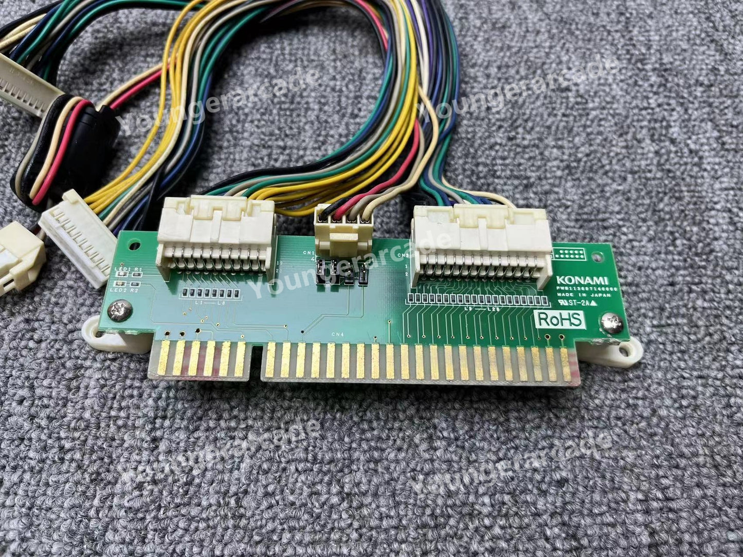 Used Konami Arcade Game Jamma Connector Plug Board Tested Working