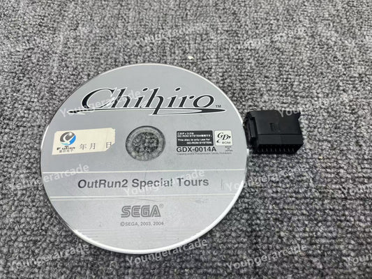 Used Sega Chihiro Outrun 2 SP GD-ROM with Security Dongle Tested Working