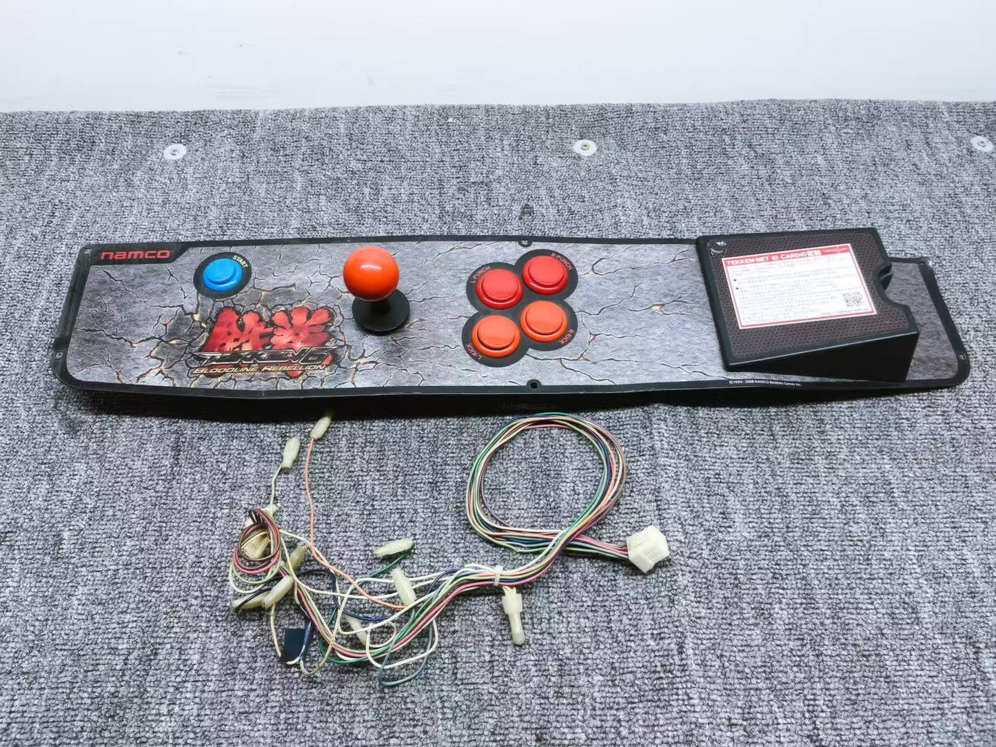 Used Namco Tekken 6 Arcade Game Control Panel Without Testing