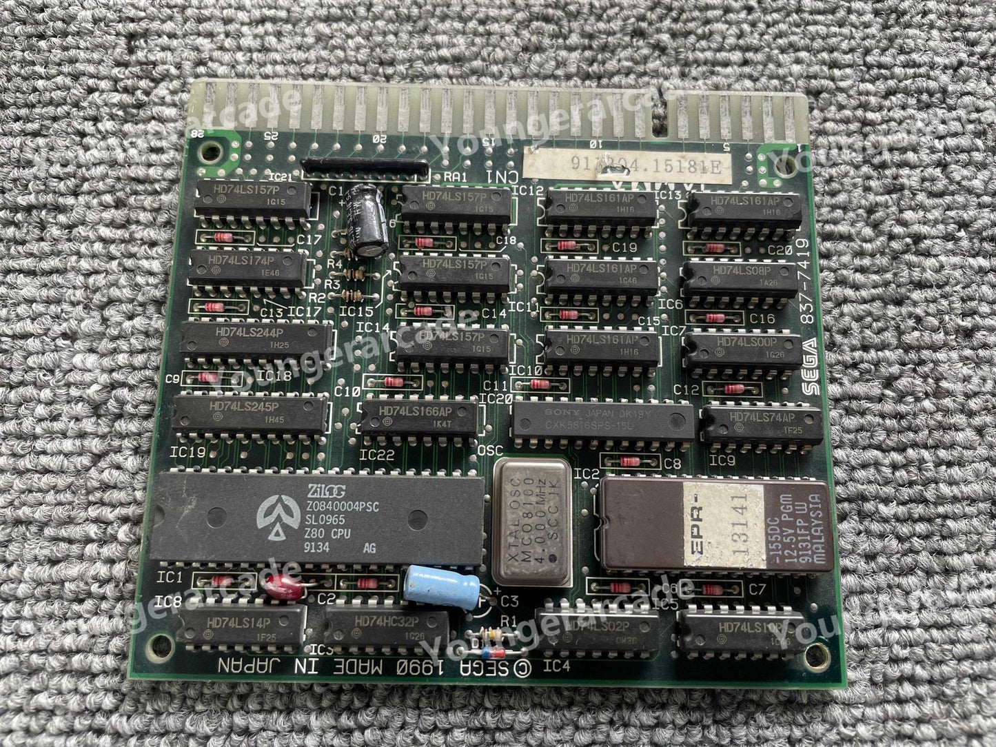 Used Sega Test Board 837-7419 PCB Tested Working