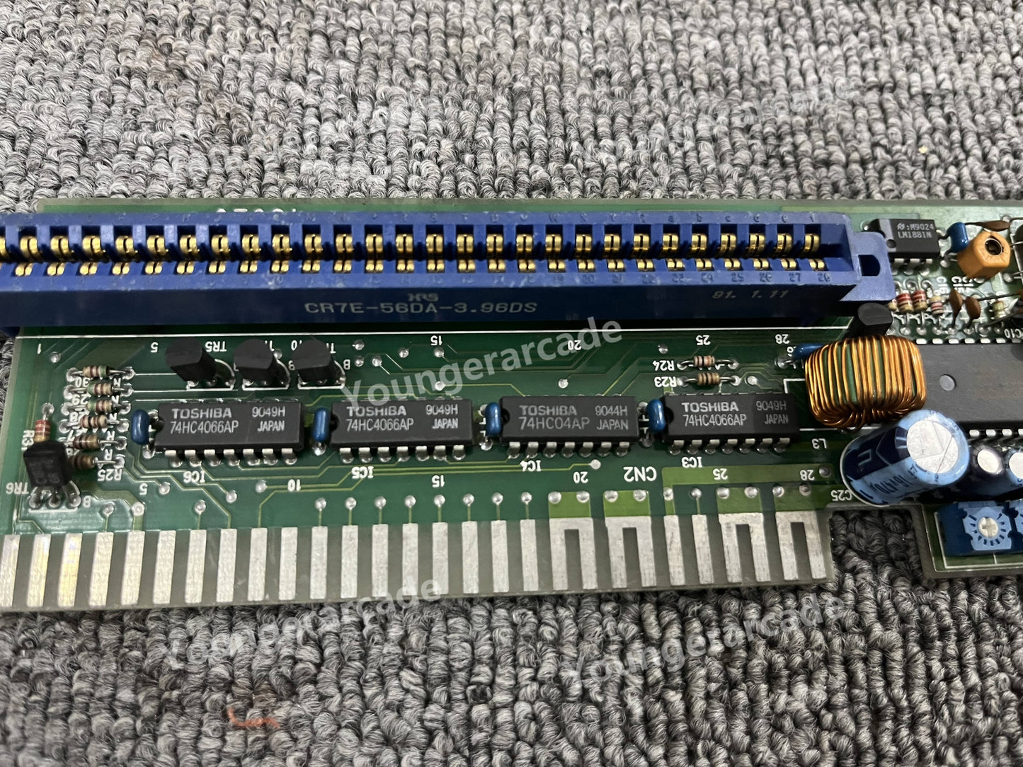 Used Jamma To Jamma Arcade Game Board Converter PCB Tested Working