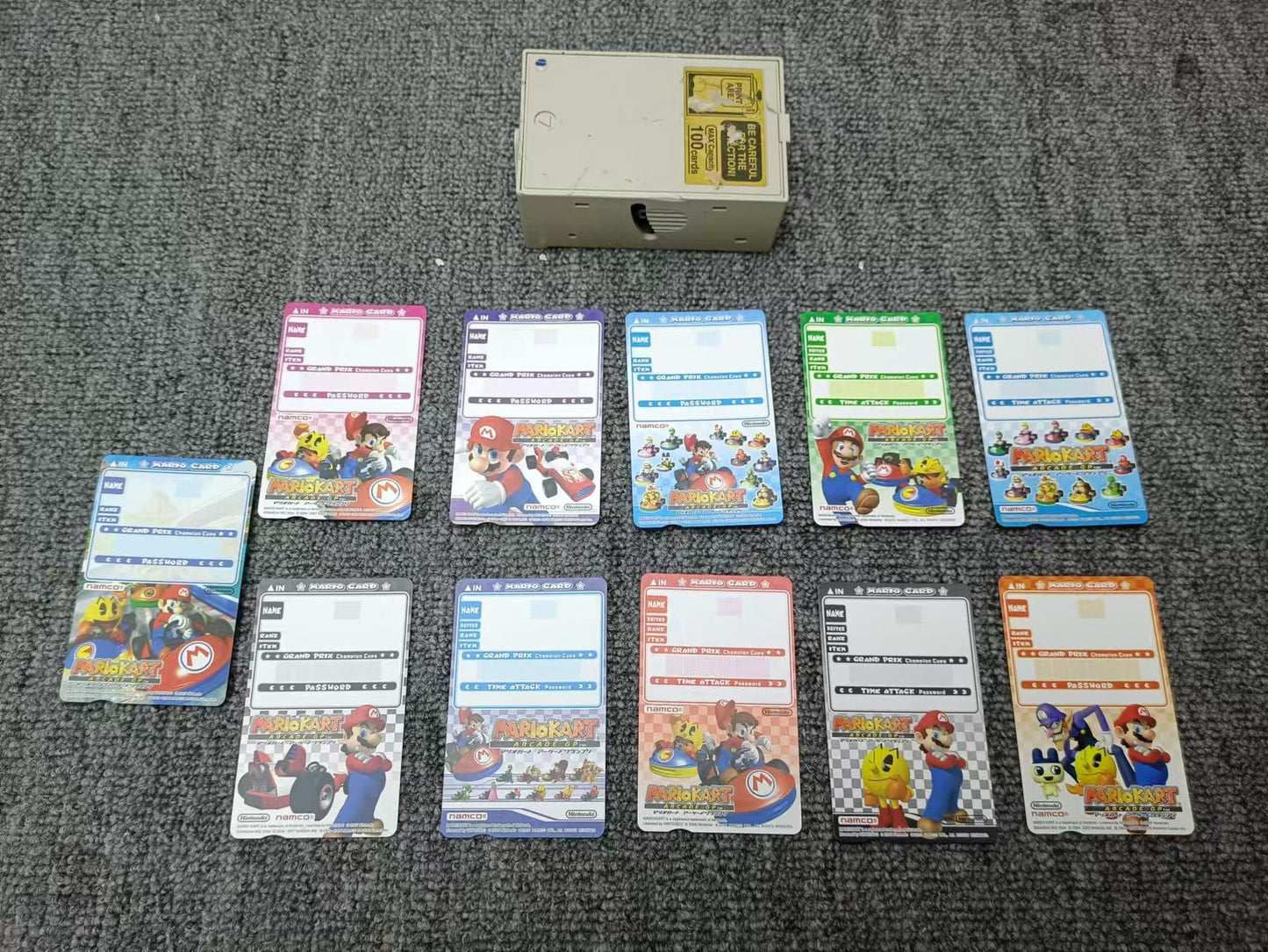 Used Namco Mario Kart Arcade Game Card