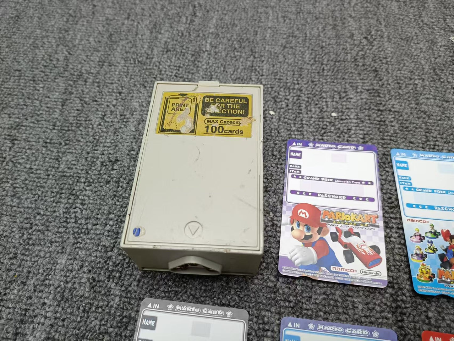 Used Namco Mario Kart Arcade Game Card