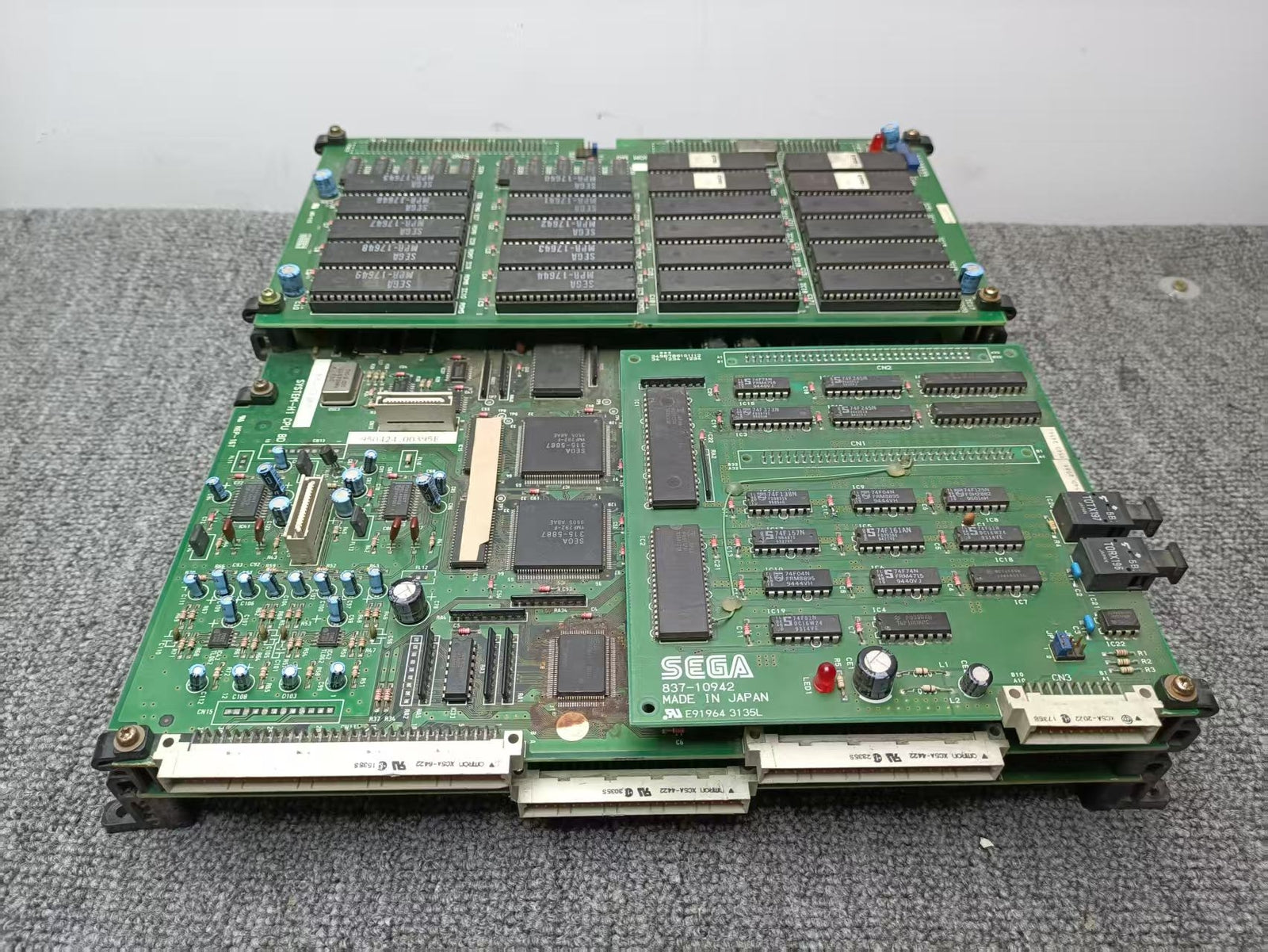 Used Sega H1 Super Scaler Cool Riders Arcade Game Motherboard Tested Not Working