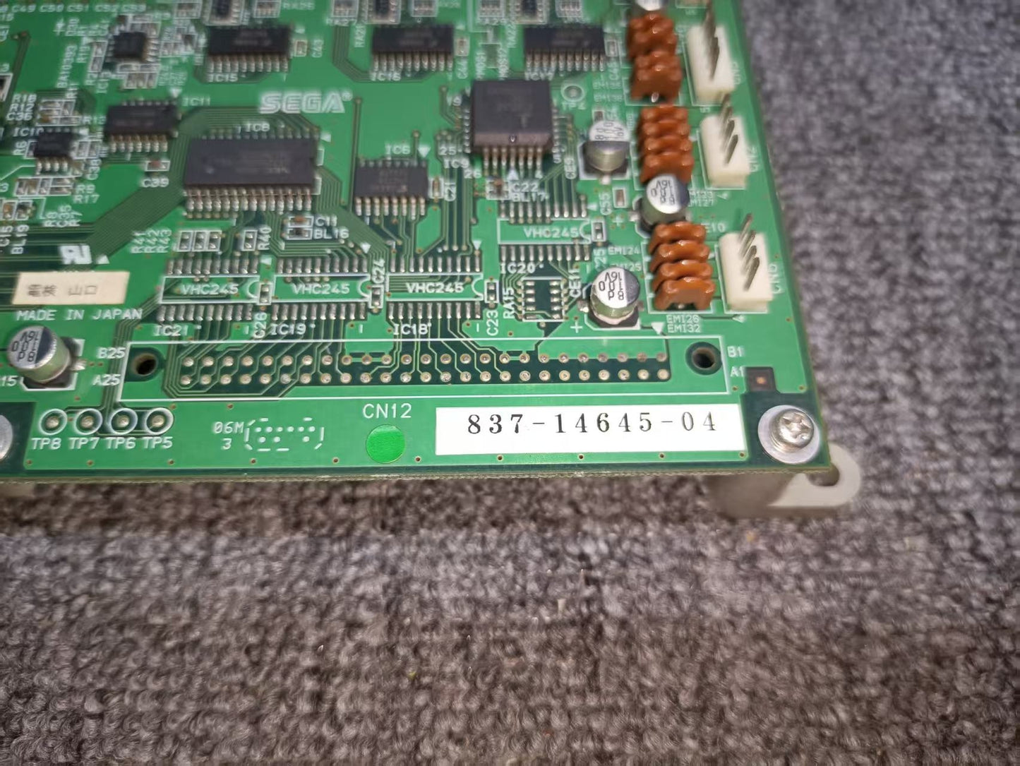 USED Sega Naomi Chihiro JVS I/O PCB Board 837-14645-04 Tested Working