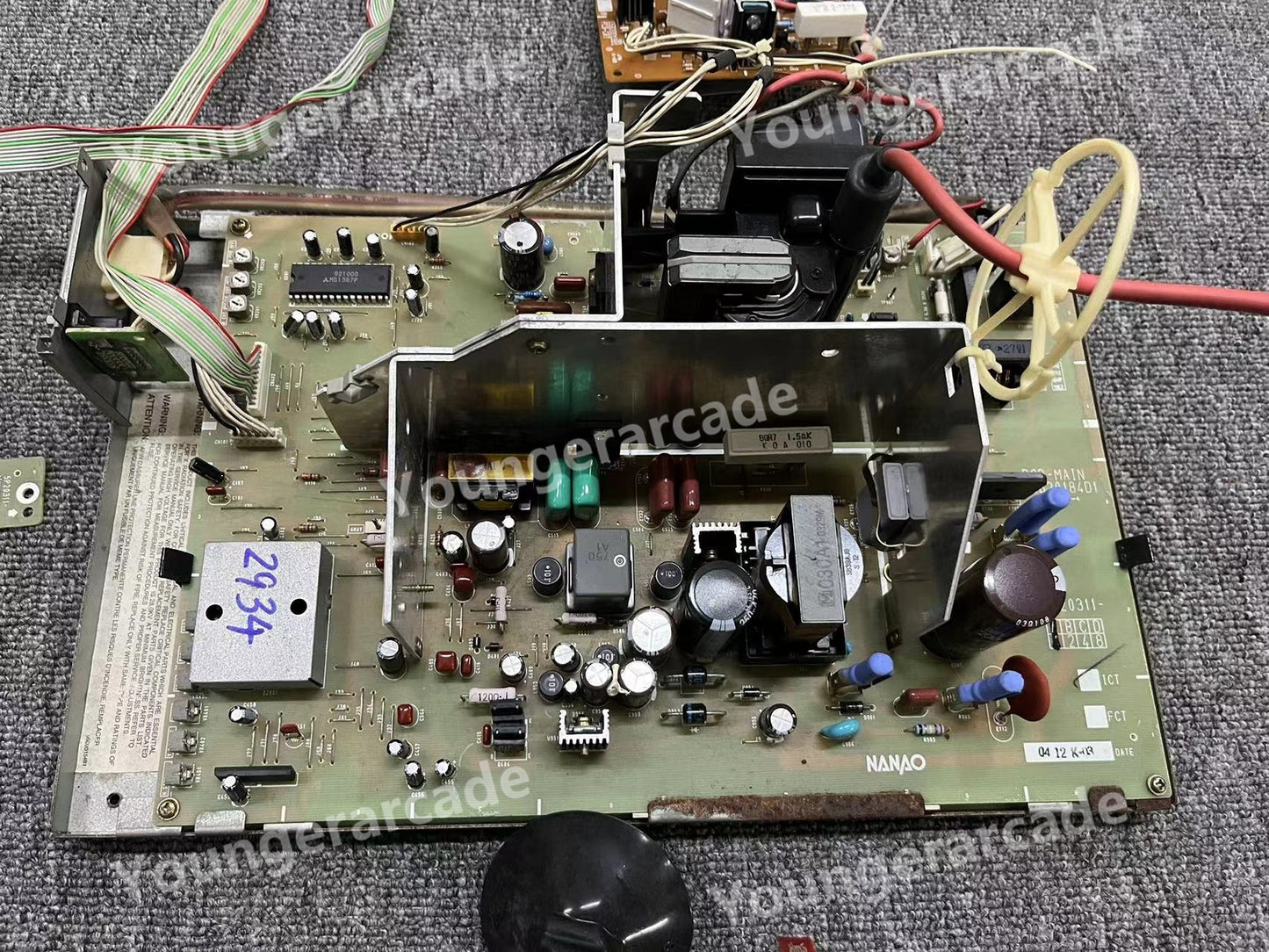 Used Nanao MS2934 CRT Chassis Arcade Game Cabinet Tube Part Tested Working