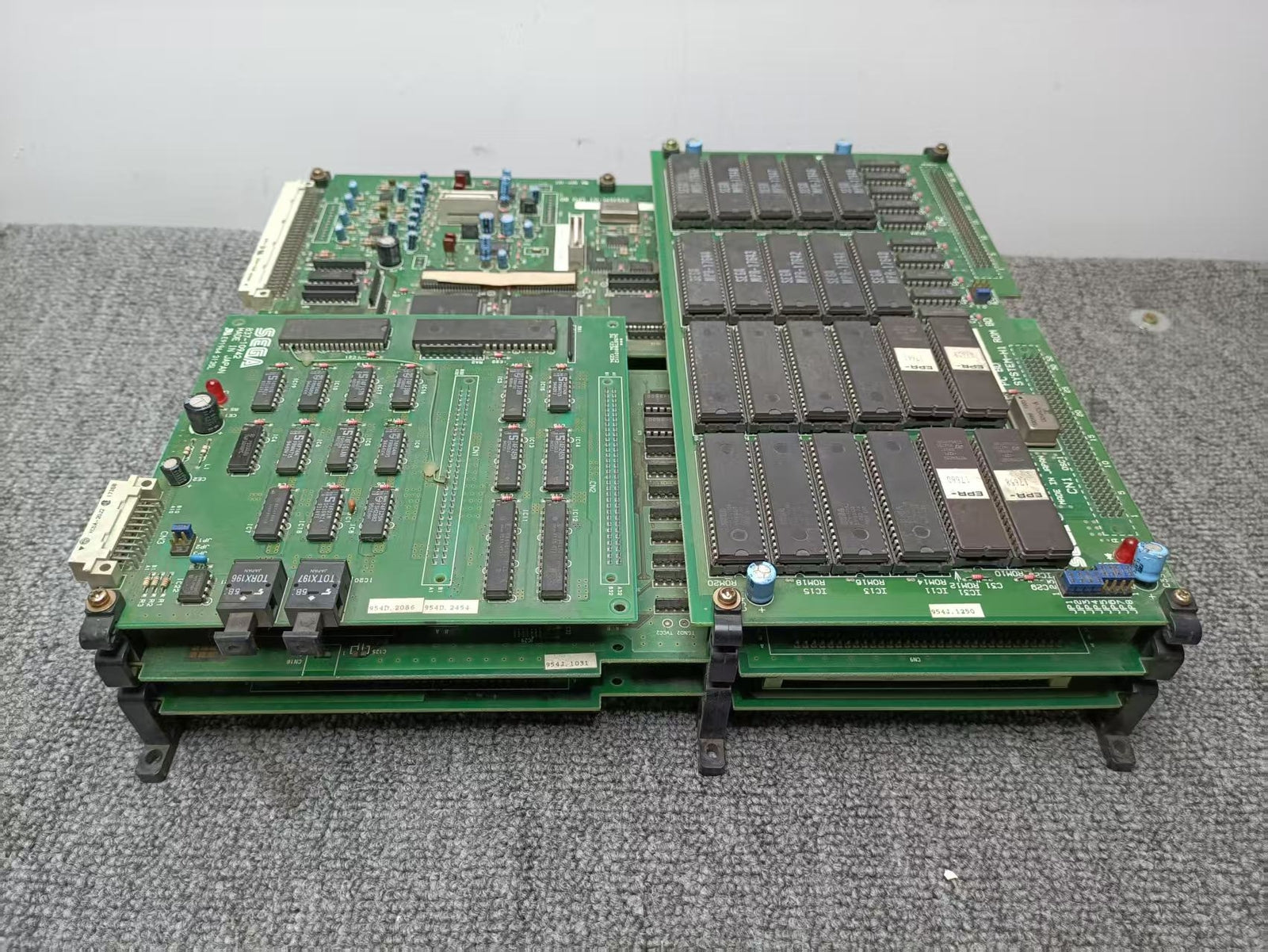 Used Sega H1 Super Scaler Cool Riders Arcade Game Motherboard Tested Not Working