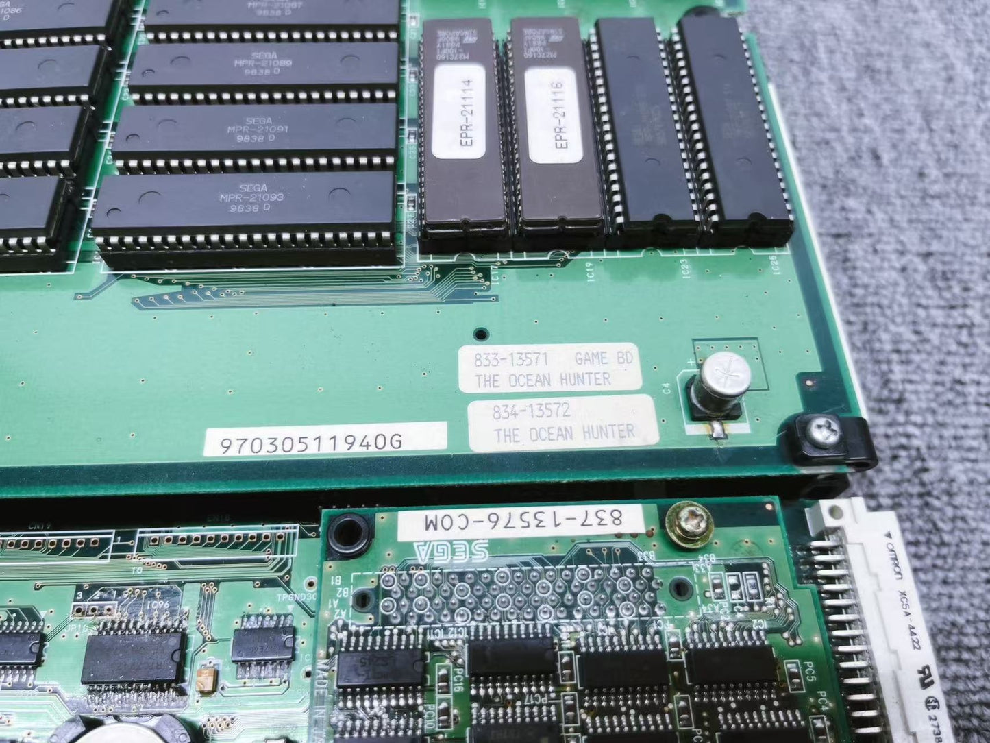 USED Sega The Ocean Hunter Motherboard Arcade Game Tested Working