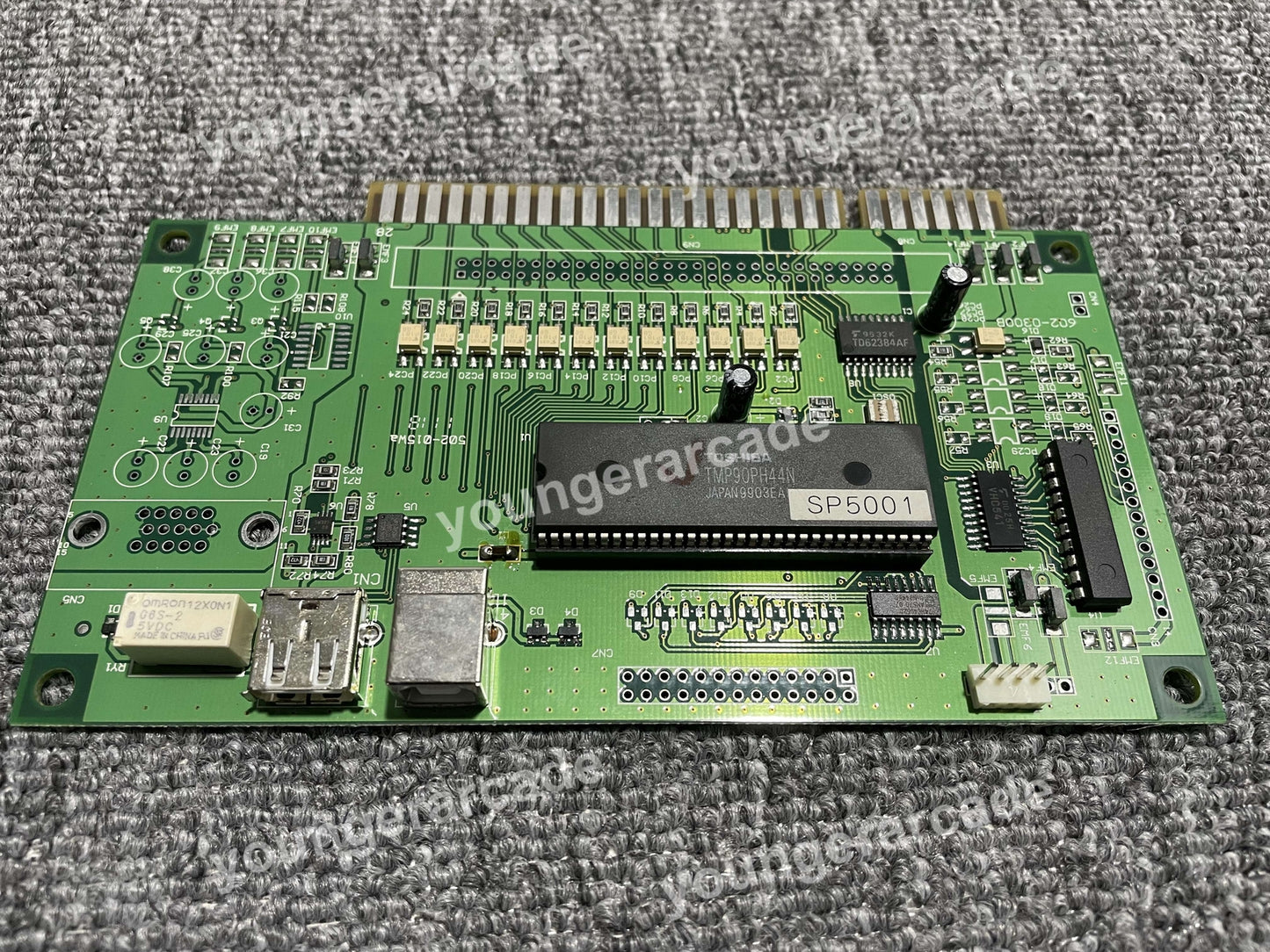 One Player Jamma PCB IO 6 Buttons Board for Street Fighter Serial Tested Working