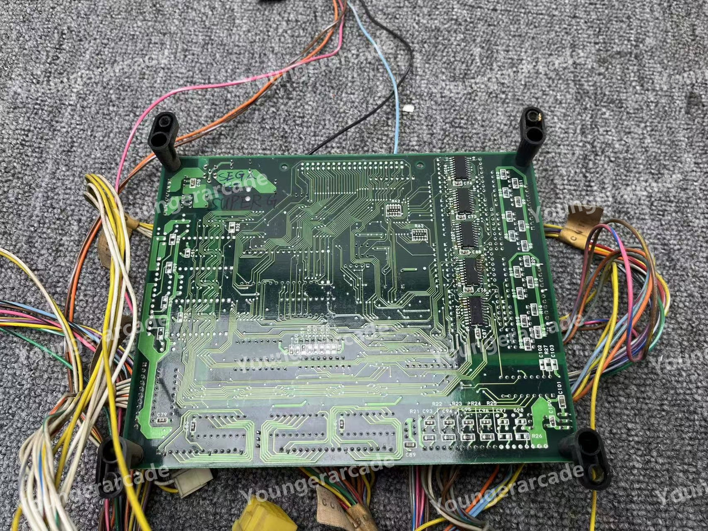 Used Sega Model 2C CRX Sega Ski Super G 838-12864 Board Tested Working