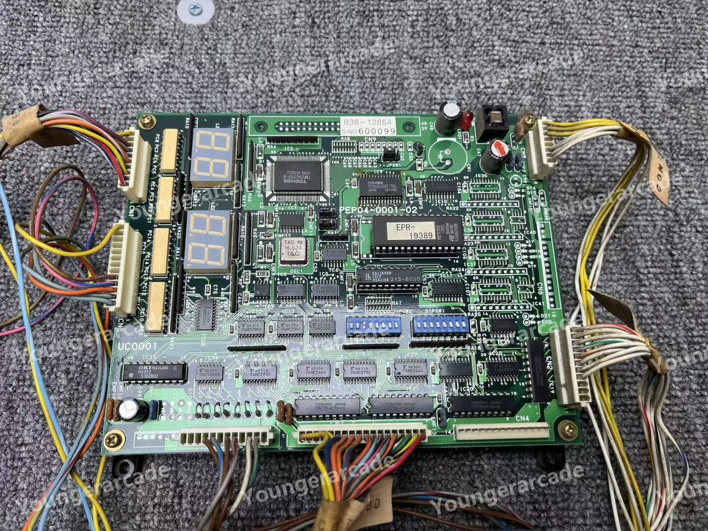 Used Sega Model 2C CRX Sega Ski Super G 838-12864 Board Tested Working