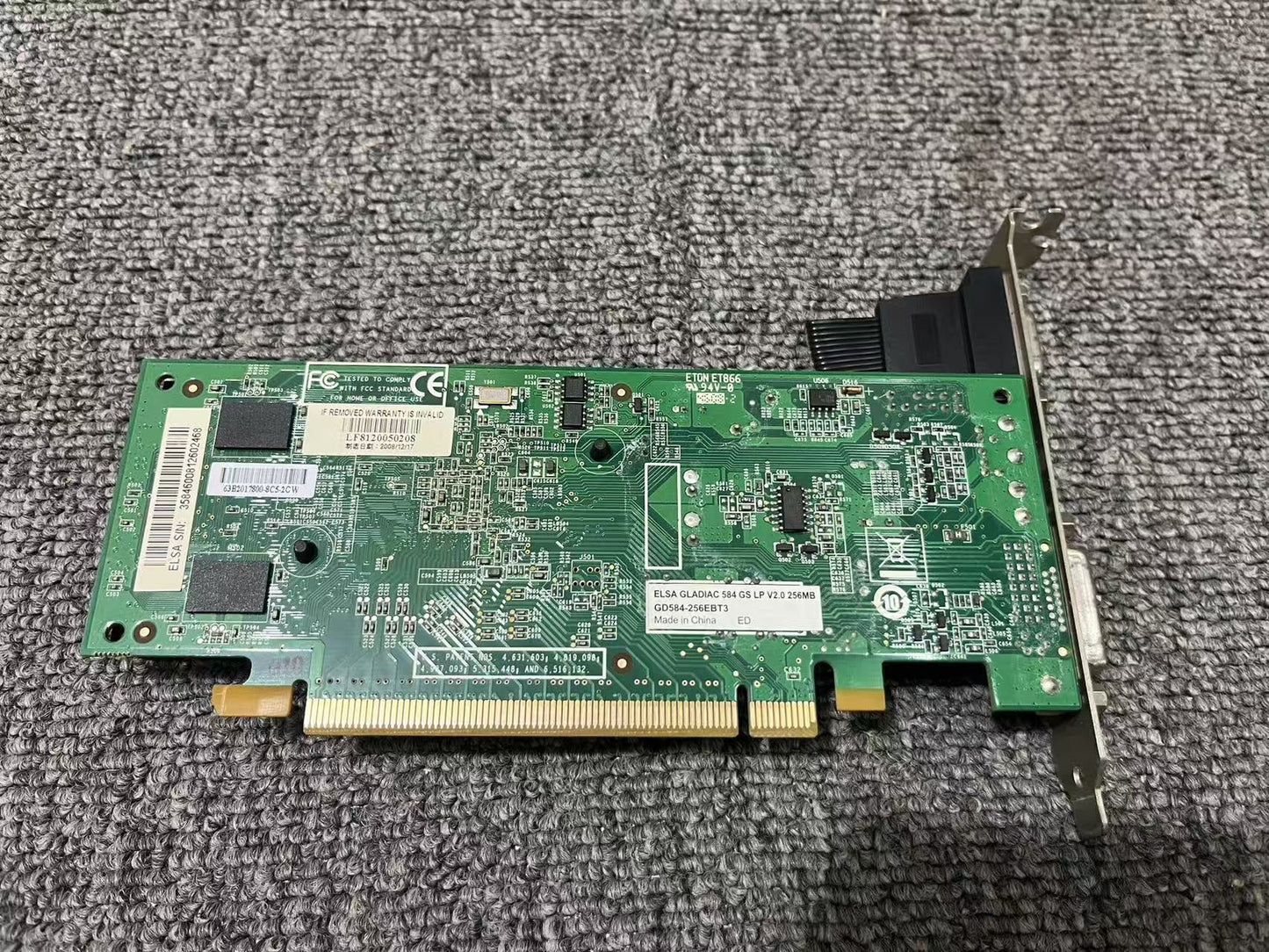 Used Taito Type X2 Else 584GS Video Card Tested Working
