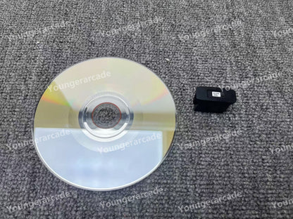 Used Sega Naomi Usagui Yamashiro Mahjong Hen GD-ROM Security Chip Tested Working