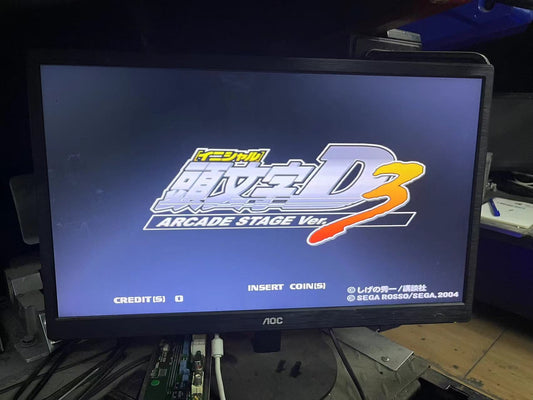 Used Sega Naomi 2 GD-ROM Initial D : Version 3 with Security Chip Tested Working