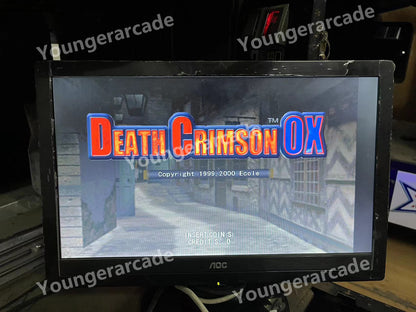 Used Sega Naomi with Death Crimson OX Arcade Game Cartridge Tested Working
