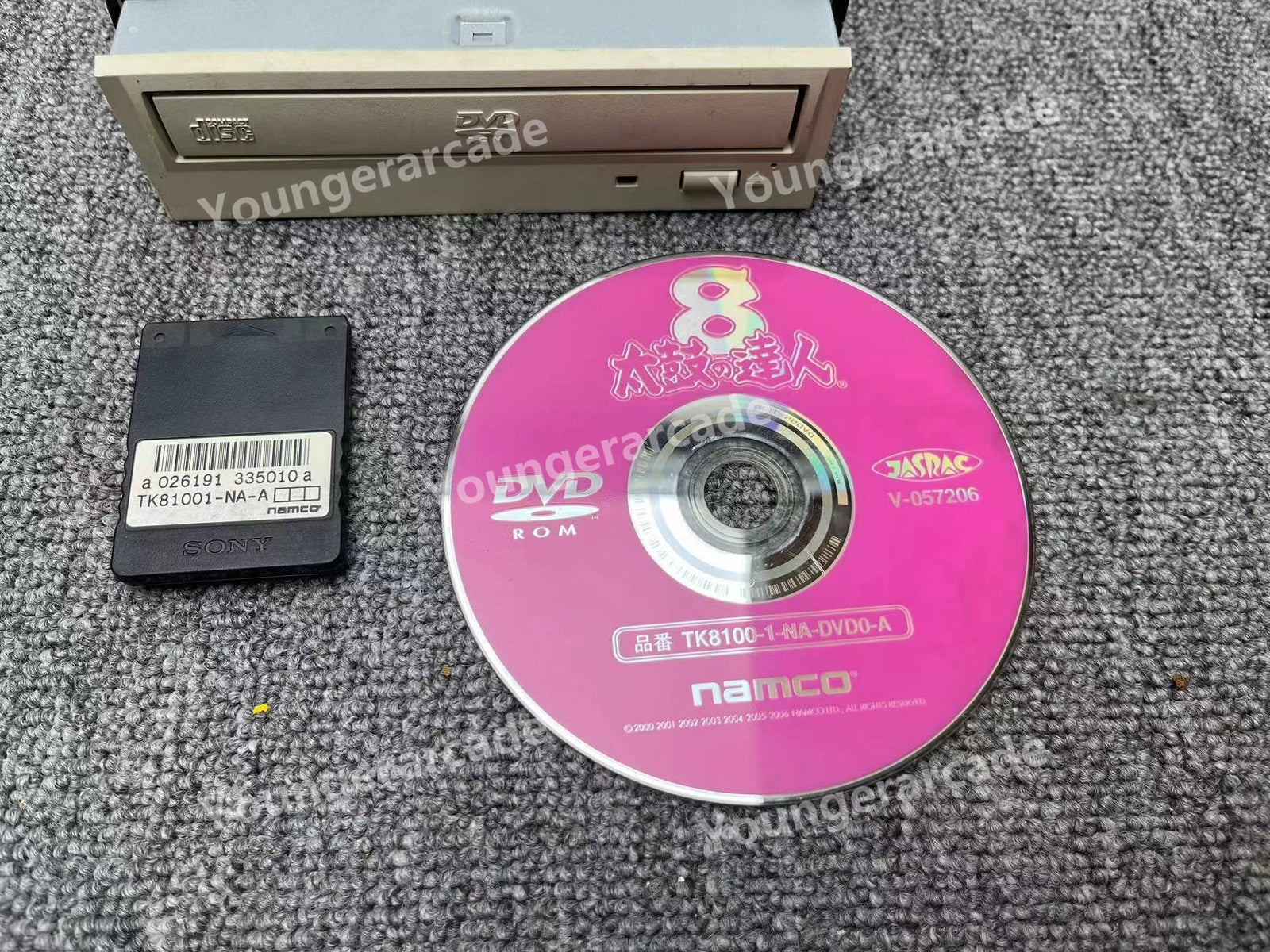 Namco System 246 Taiko No Tatsujin 8 DVD-ROM with Security Chip Tested Working