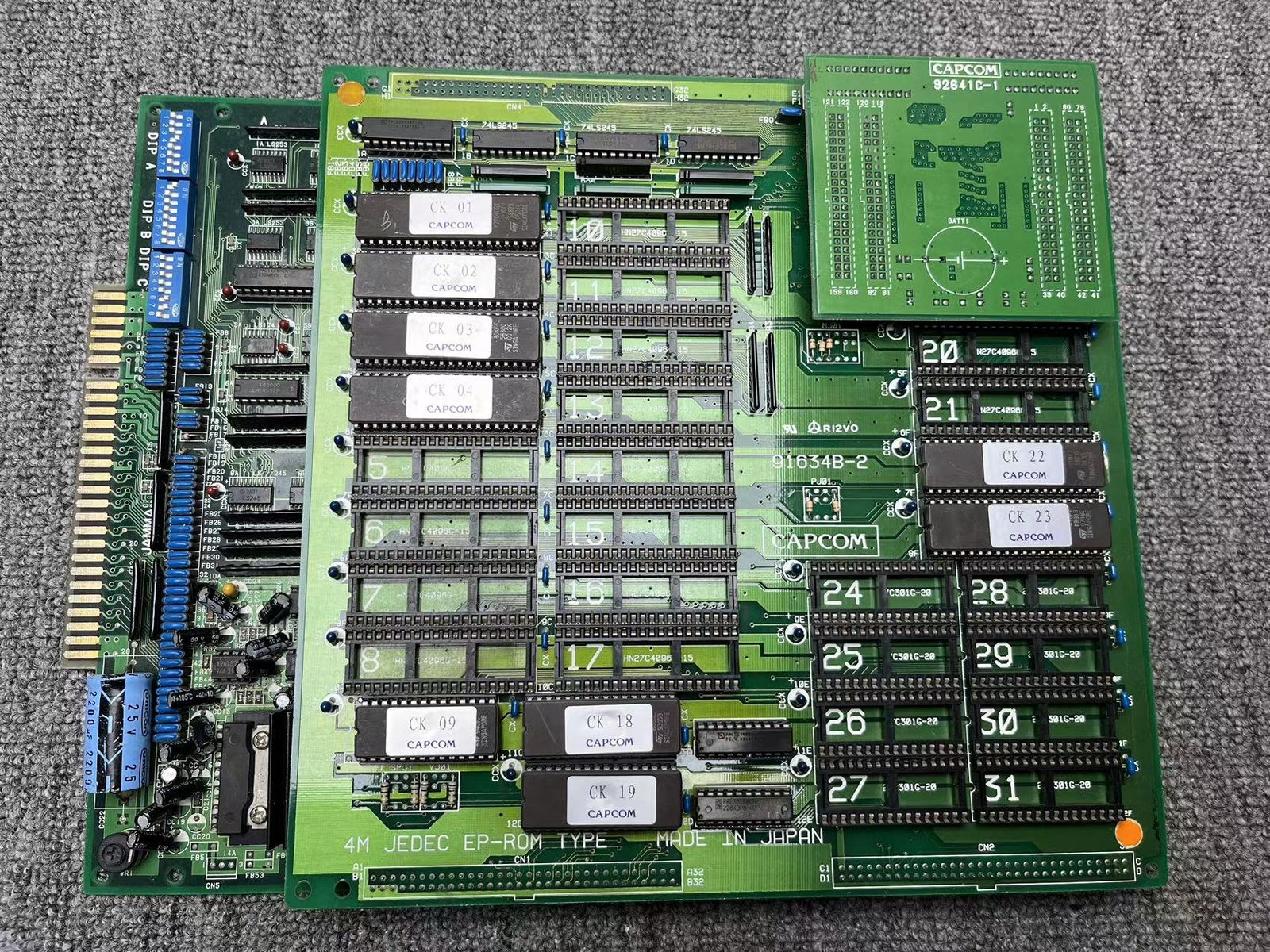 Used Capcom CPS1 Mega Twins Board Arcade Game PCB Tested Working