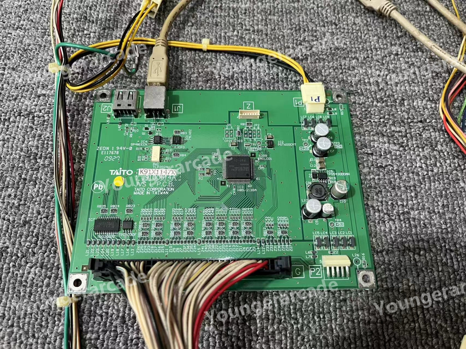 Used Taito Vewlix K91X1147A J9100614A JVS PCB Ver2.00 TypeX3 Tested Working