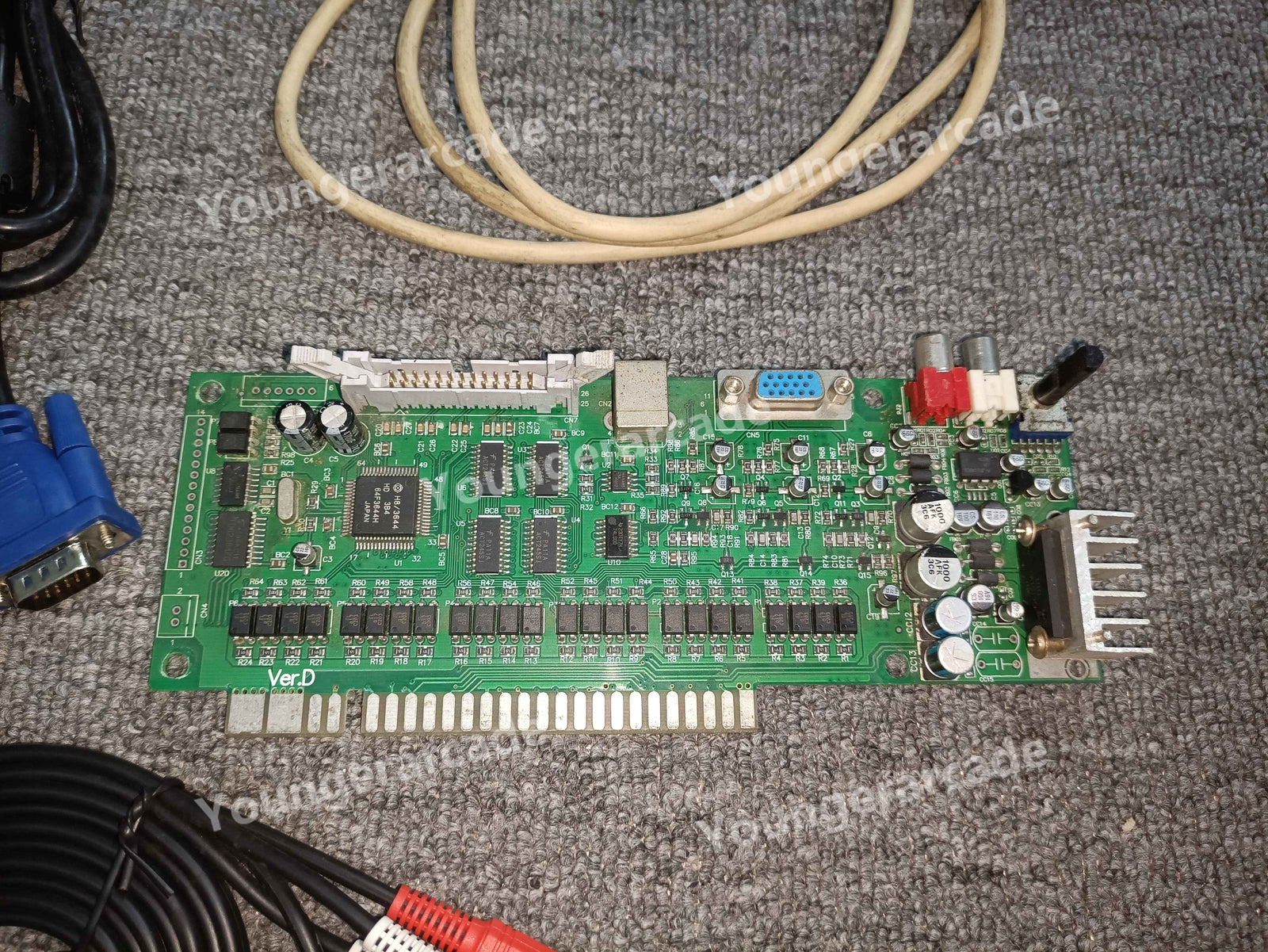 Used Jamma To JVS Board Converter PCB Ver D Tested Working