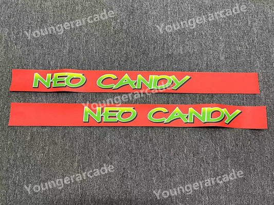 REPRO SNK Neo Candy 25 Cabinet Stickers Side Artset Arcade Game Machine Part