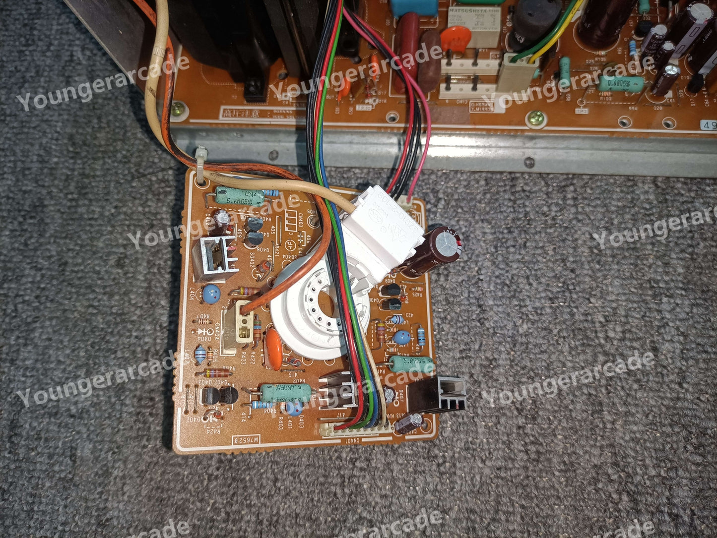 Used Toei TC-A292 CRT Chassis Arcade Game Cabinet Tube Part Tested Working