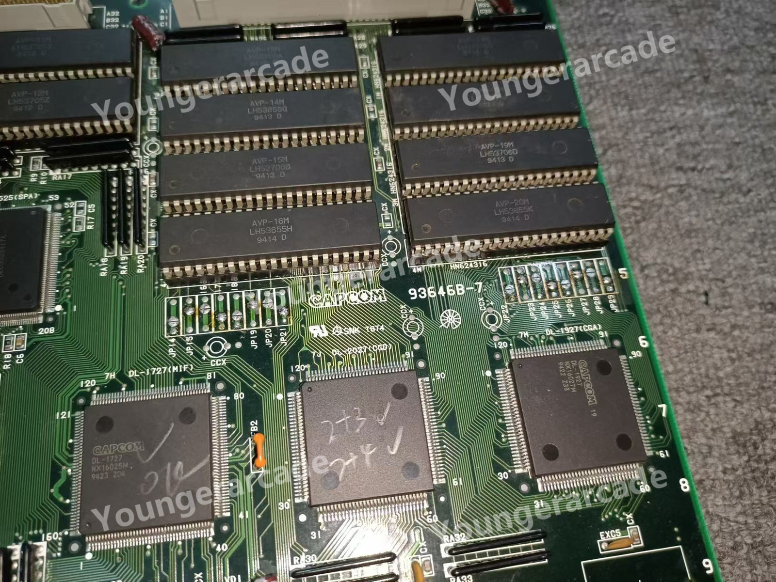 Used CP System II CPS2 Alien Vs. Predator Unknown Region Board Tested Working