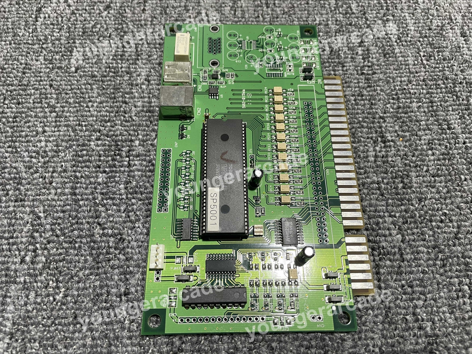 One Player Jamma PCB IO 6 Buttons Board for Street Fighter Serial Tested Working
