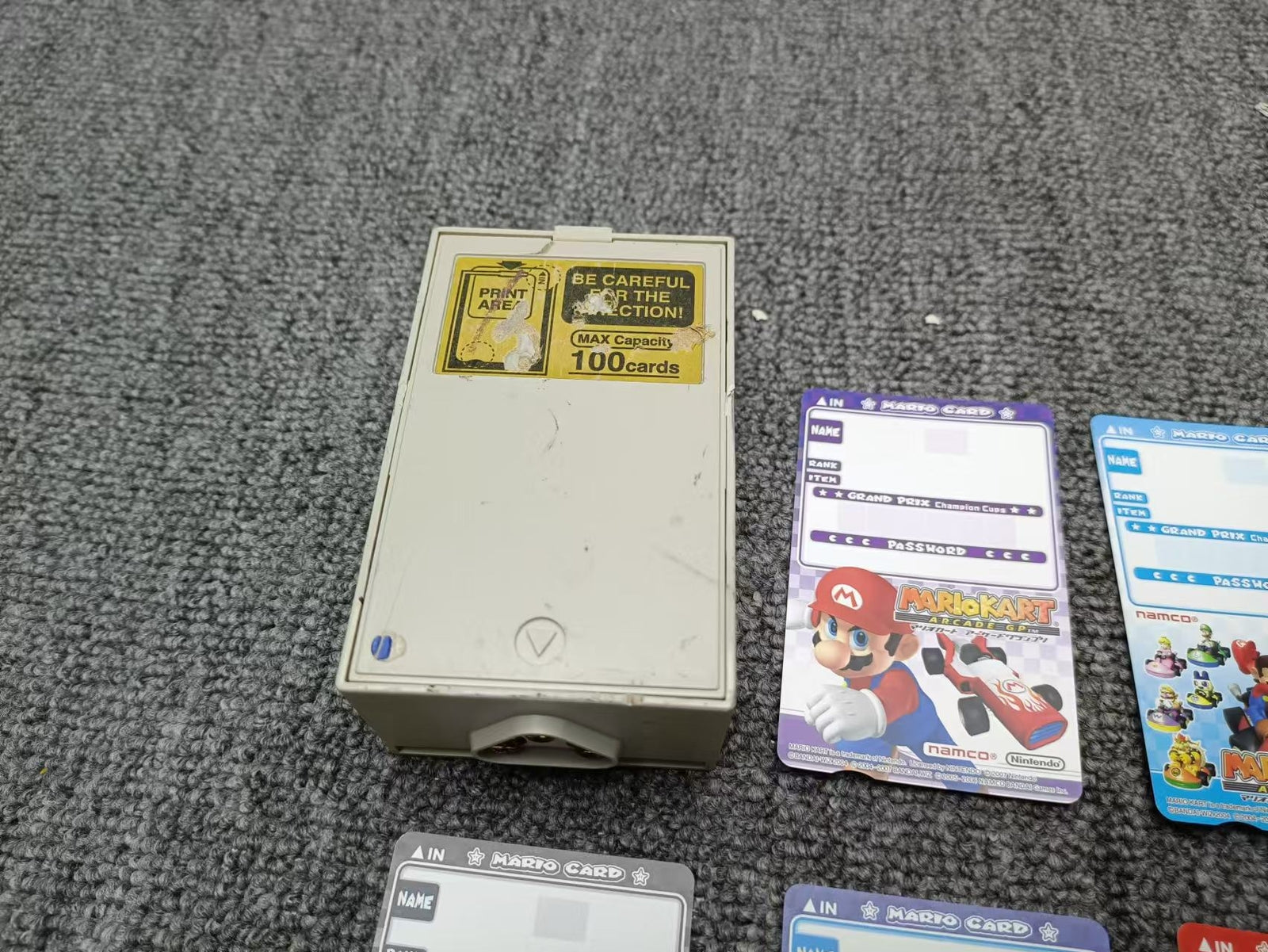 Used Namco Mario Kart Arcade Game Card
