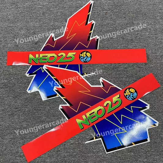 REPRO SNK Neo 25 Cabinet Stickers Side Artset Arcade Game Machine Part