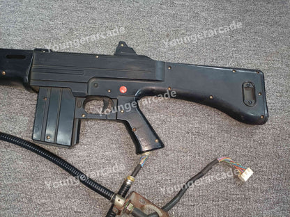 Used Konami World Combat Gun Arcade Game Assembly Tested Working