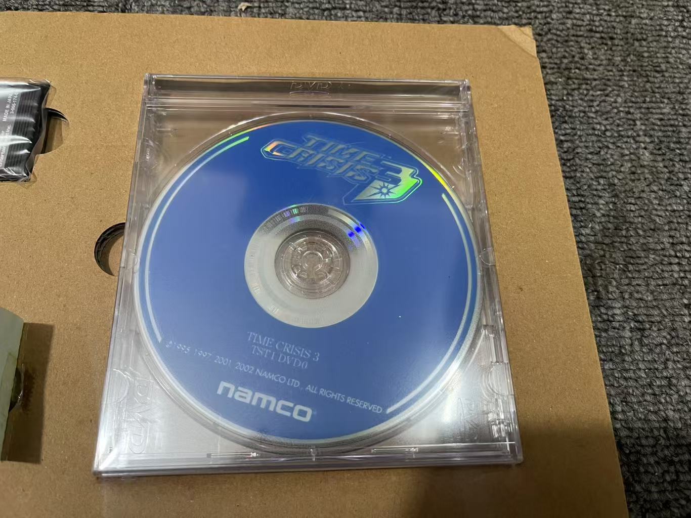 Namco System 246 Time Crisis 3 DVD-ROM Disc with Security Dongle Tested Working