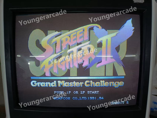 Used CP System II CPS2 Super Street Fighter 2 X Unknown Region Tested Working
