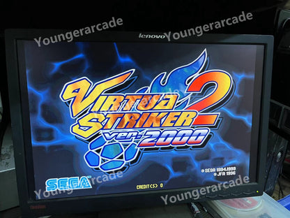 Used Sega Naomi Virtua Striker 2 Ver.2000 Arcade Game Cartridge Tested Working