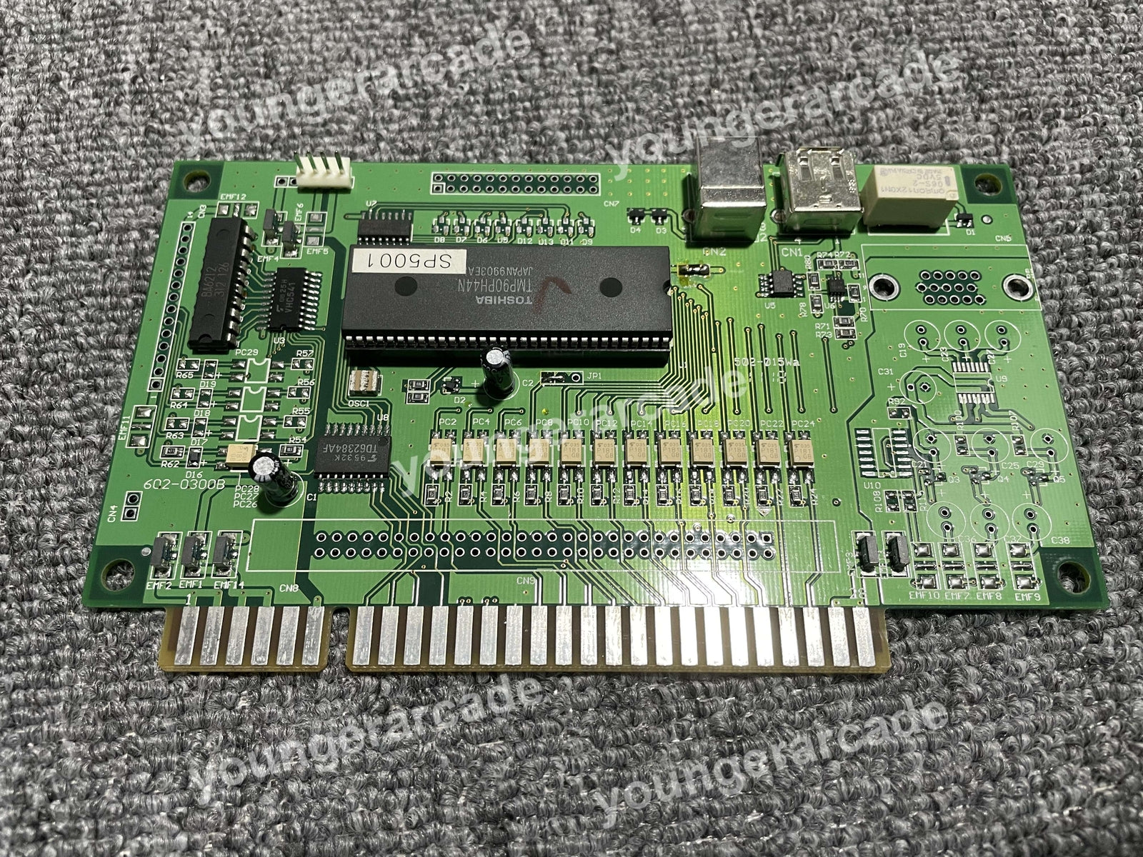 One Player Jamma PCB IO 6 Buttons Board for Street Fighter Serial Tested Working